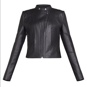 BCBGMaxAzria Misa Faux-Leather Moto Jacket